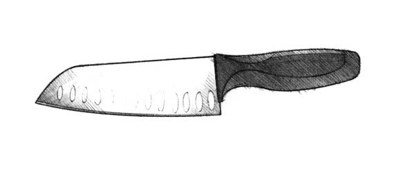 Japanese Santoku knife